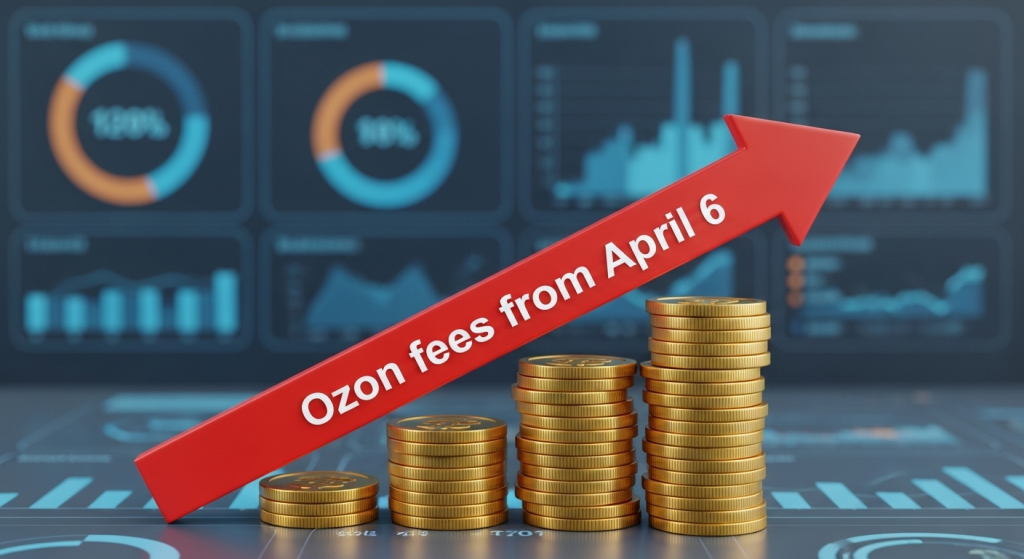 Ozon повышает комиссии для продавцов с 6 апреля