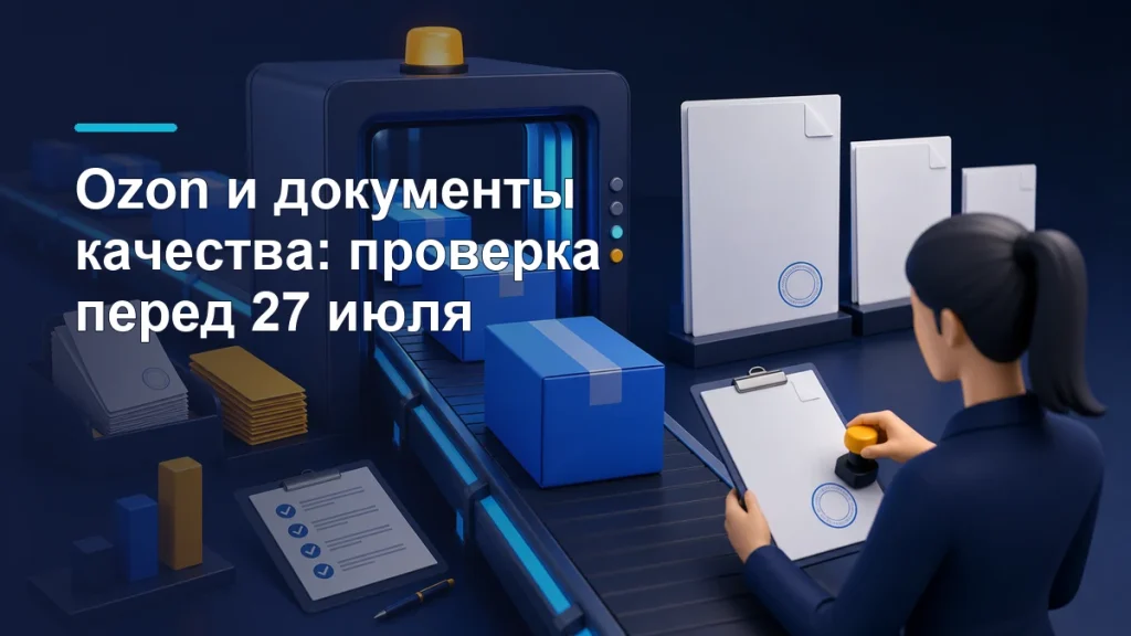 Ozon может скрыть товар без документов: что проверить за 24 часа