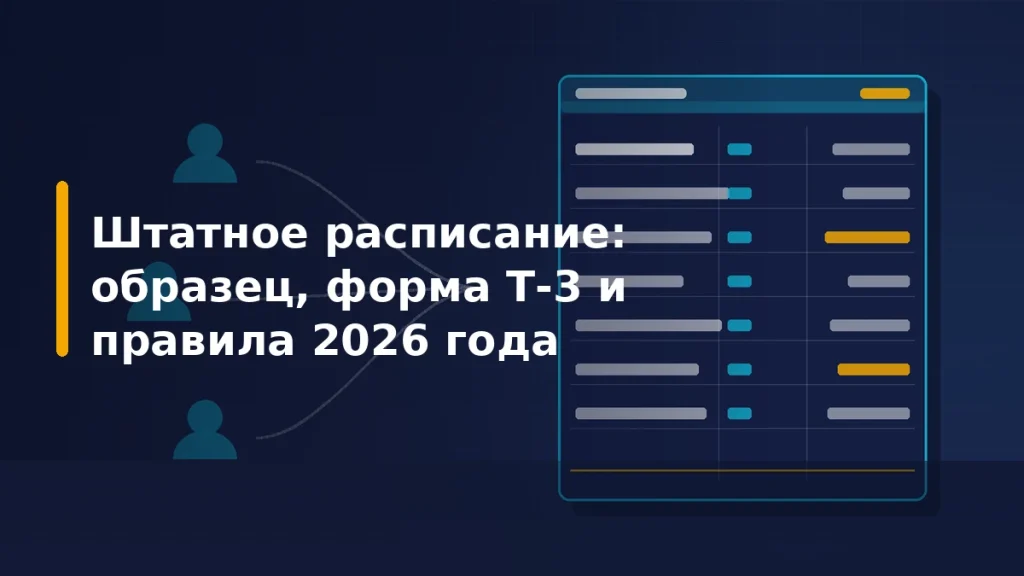 Штатное расписание по форме Т-3: таблица должностей, штатных единиц и окладов