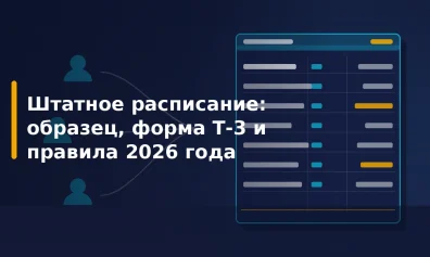 Штатное расписание: образец, форма Т-3 и правила 2026 года