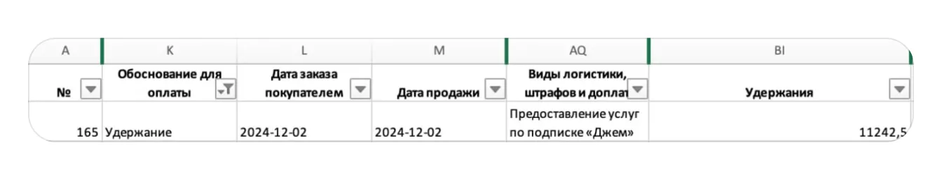 Подписка «Джем»: как подключить, управлять и отключить: экран шага 5 в кабинете Wildberries