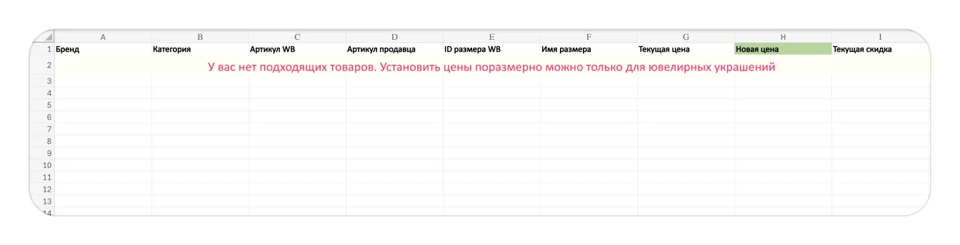 Как устанавливать цены и скидки: экран шага 9 в кабинете Wildberries
