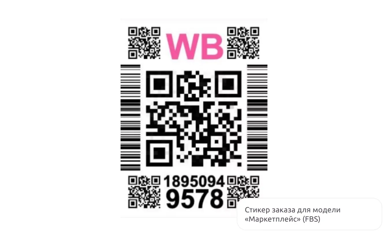 Материал инструкции: Этап 2. Маркировка и упаковка заказов для модели «Маркетплейс» (FBS)
