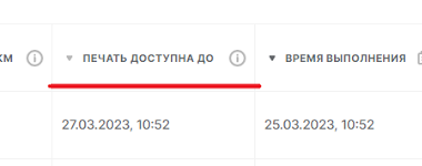 Поле Печать доступна до с датой из официального примера