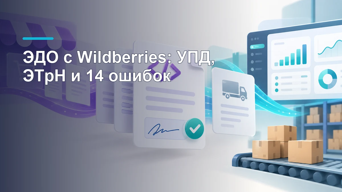 Электронные документы УПД и ЭТрН между продавцом и Wildberries