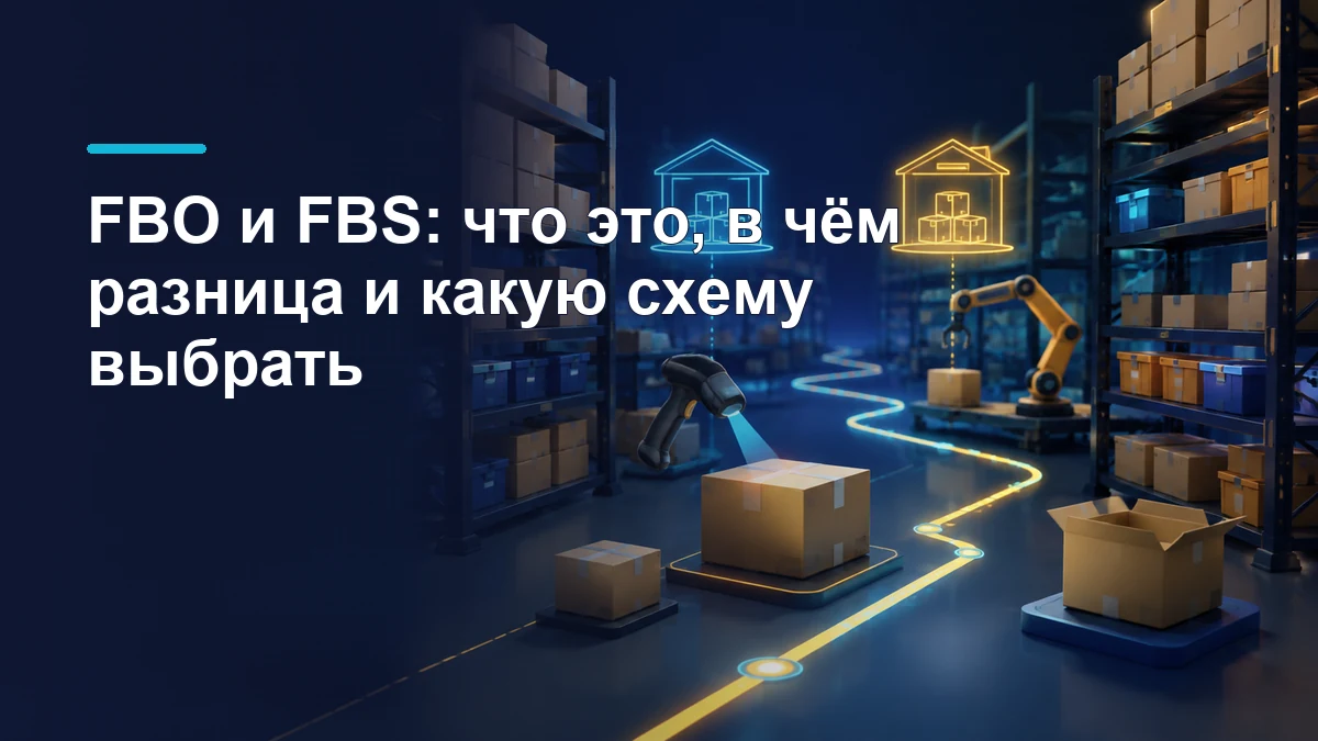 Два складских маршрута FBO и FBS с товаром, сканером и синхронизацией остатков