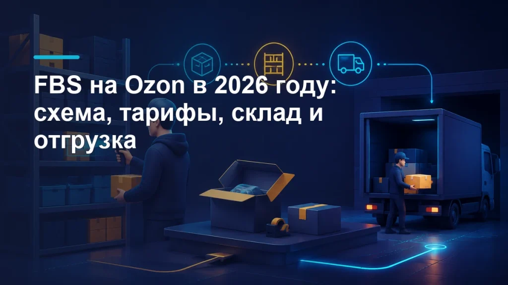 Склад продавца, сканирование, упаковка и передача FBS-заказа в логистику Ozon