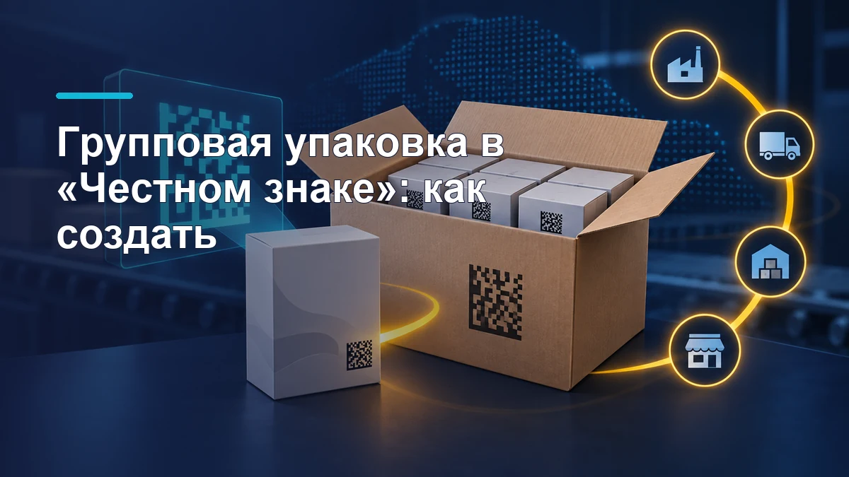 Групповая упаковка и коды маркировки в Национальном каталоге