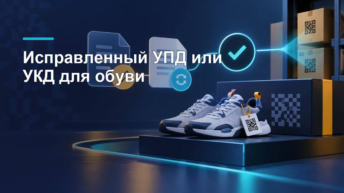Маркированная обувь, электронные документы и проверка кодов перед корректировкой УПД