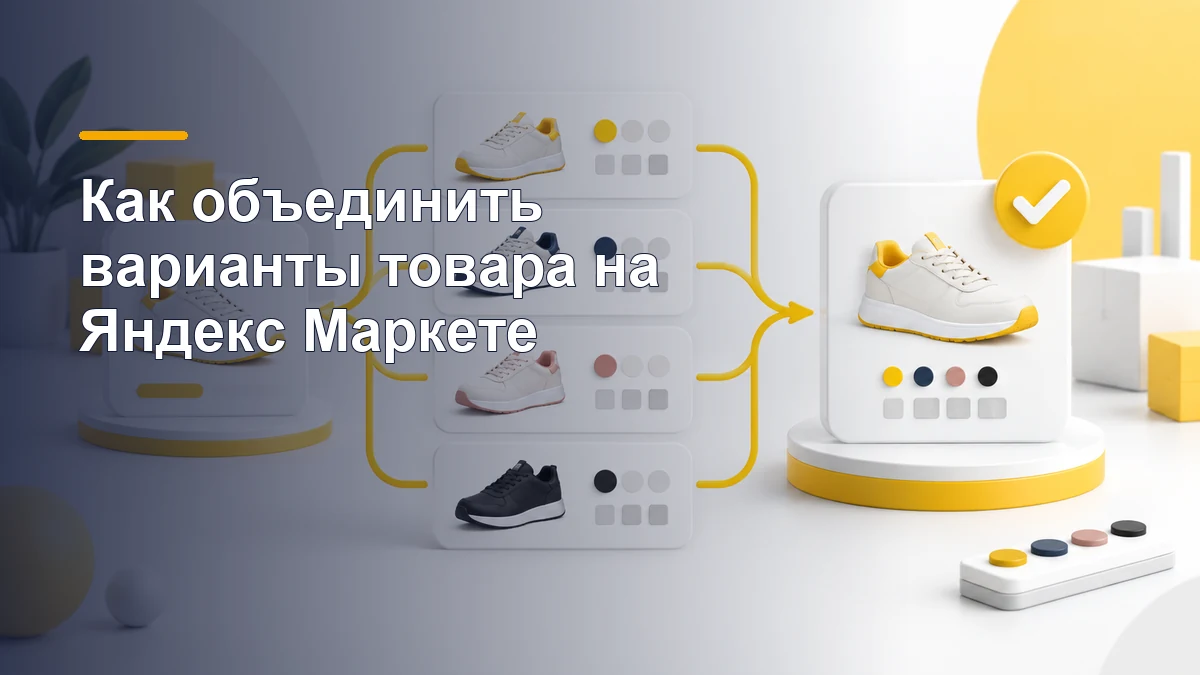 Варианты одного товара объединяются в общую карточку Яндекс Маркета
