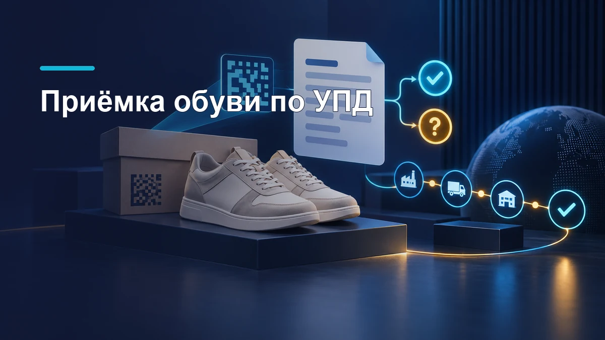 Маркированная обувь, входящий УПД и развилка подписи или уточнения в ЭДО Лайт