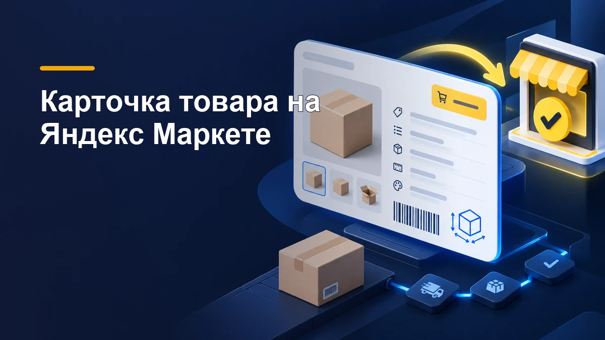 Карточка товара для Яндекс Маркета: поля, штрихкод, габариты и цена