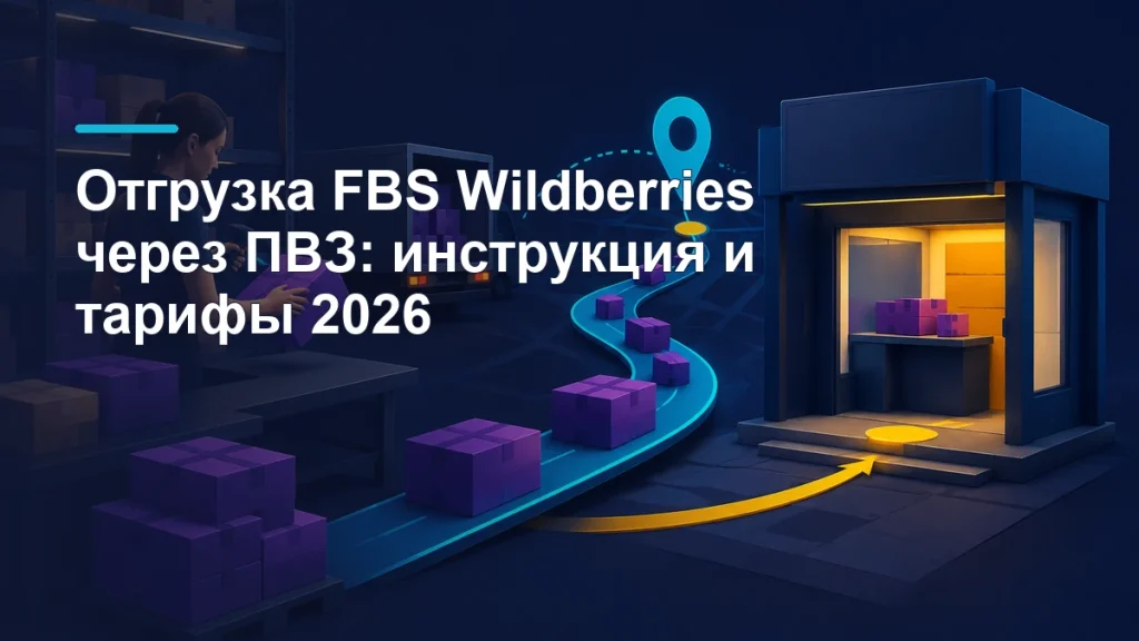 Сборка коробов FBS на складе продавца и маршрут отгрузки в пункт выдачи Wildberries