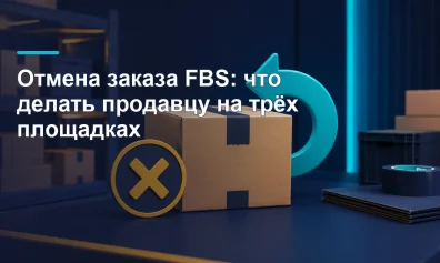 Отмена заказа FBS: что делать продавцу на трёх площадках