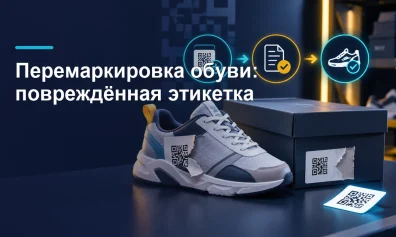 Как перемаркировать обувь с повреждённой этикеткой