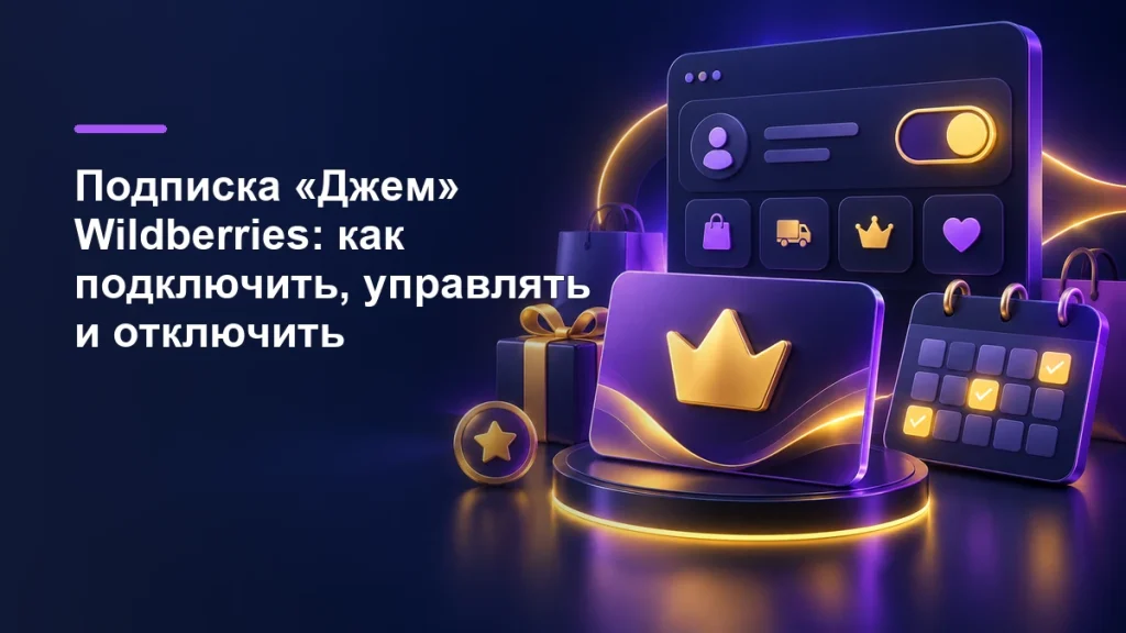 Панель управления подпиской «Джем» Wildberries