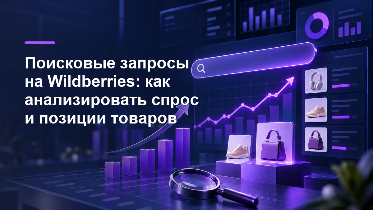 Аналитика поисковых запросов Wildberries: продавец изучает спрос и позиции товаров