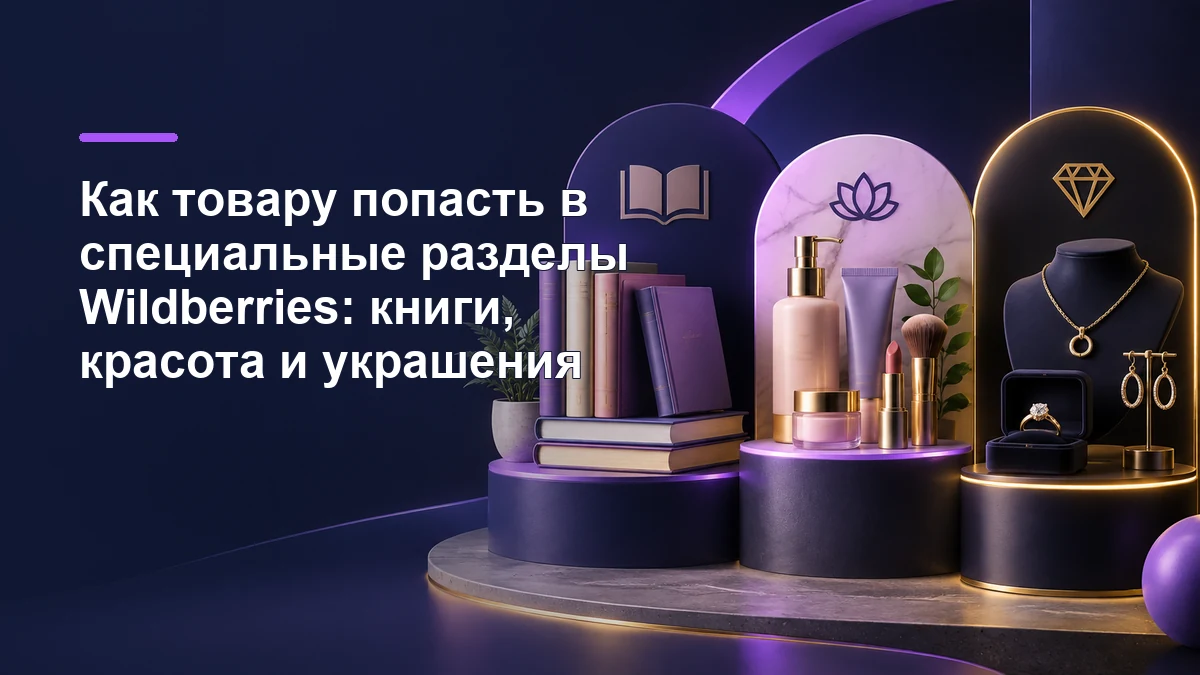 Специальные разделы Wildberries: книги, красота и украшения