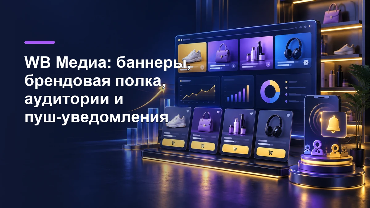 WB Медиа: баннеры, брендовая полка, аудитории и пуш-уведомления
