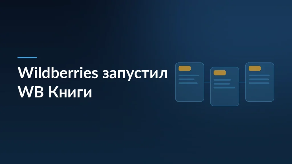 Wildberries запустил «WB Книги»: аудио, электронные и бумажные издания — тёмно-синяя заставка статьи блога SelSup