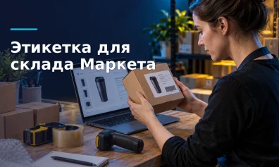 Как наклеить этикетки на товары для склада Яндекс Маркета