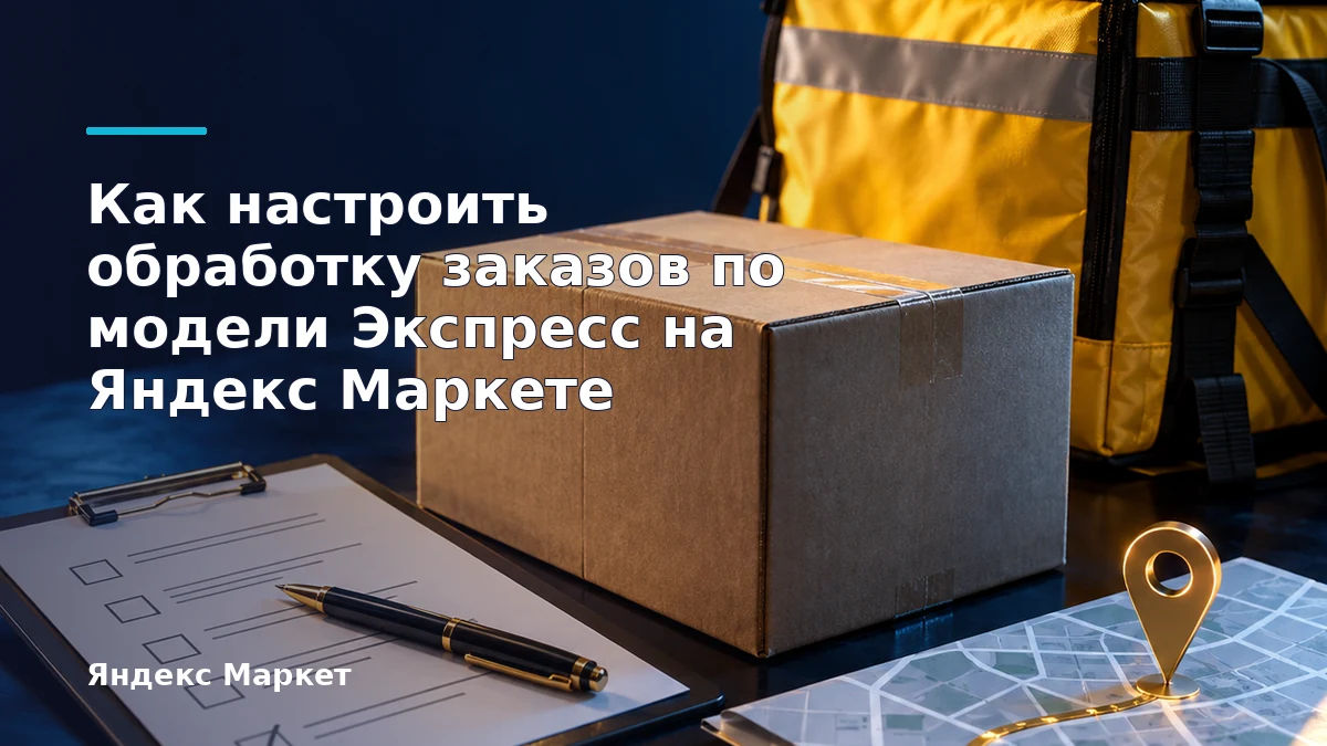 Обложка инструкции Яндекс Маркет: Как настроить обработку заказов по модели Экспресс на Яндекс Маркете