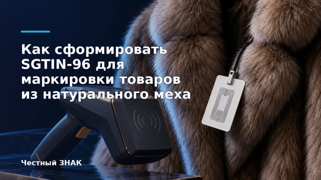 Обложка инструкции Честный ЗНАК: Как сформировать SGTIN-96 для маркировки товаров из натурального меха