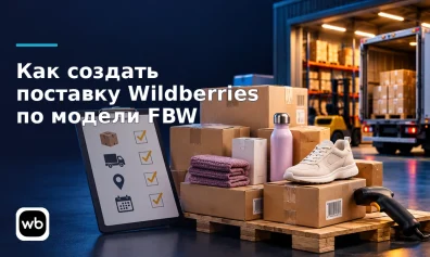 Как создать поставку Wildberries по модели FBW: товары, тип поставки, пункт отгрузки и дата