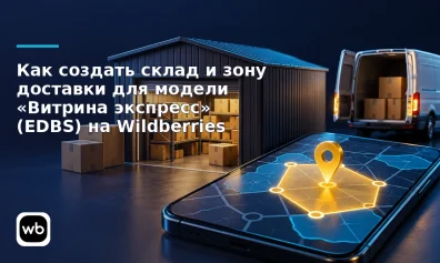 Как создать склад и зону доставки для модели «Витрина экспресс» (EDBS) на Wildberries