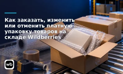 Как заказать, изменить или отменить платную упаковку товаров на складе Wildberries