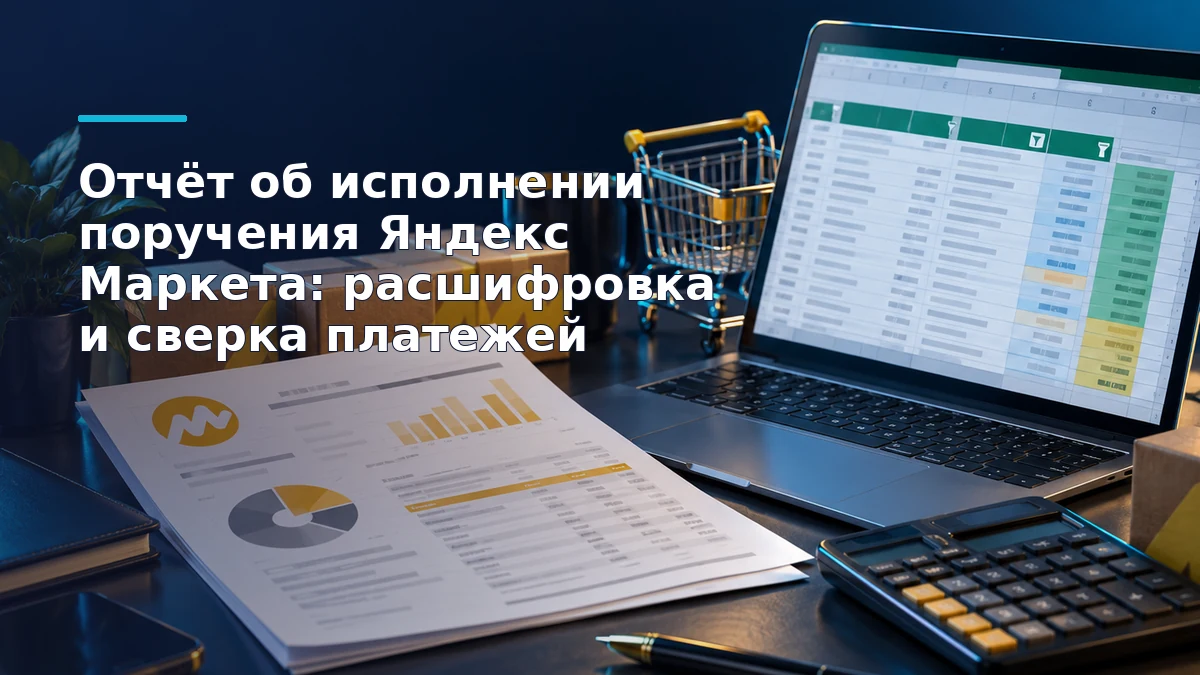 Отчёт Яндекс Маркета рядом с Excel-детализацией: выделены полученные платежи, фактические выплаты и остаток долга на конец месяца