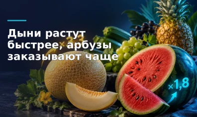 В Ozon fresh спрос на дыни летом 2026 года вырос в 3,3 раза