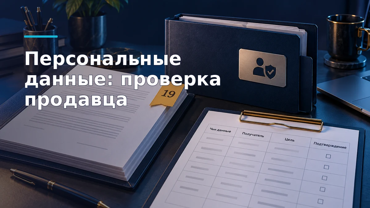 Договор с закладкой раздела 19, папка согласий и чек-лист передачи персональных данных