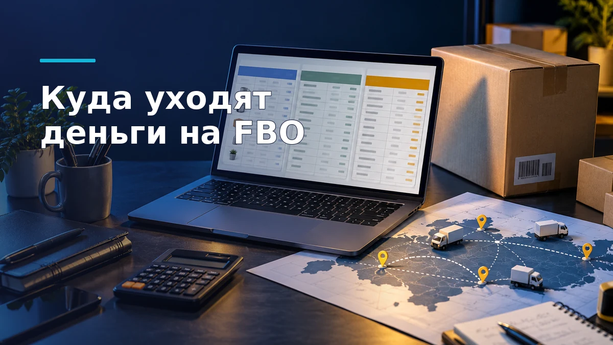 Продавец сравнивает три расчёта по запасам Ozon FBO: платное хранение, доставку по регионам и варианты для залежавшегося товара