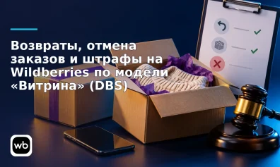Возвраты, отмена заказов и штрафы на Wildberries по модели «Витрина» (DBS)